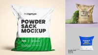 9862+ Powder Sack Mockup Easy Editable