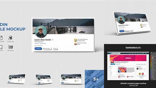 9863+ Linkedin Profile Mockup Download Free PSD
