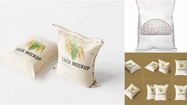 9864+ Rice Bag Mock Up Digital Download