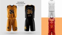 9868+ Mockup Jersey Basket Creative PSD Templates