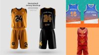 9873+ Free Mockup Basketball Jersey Easy-to-Use PSD Template