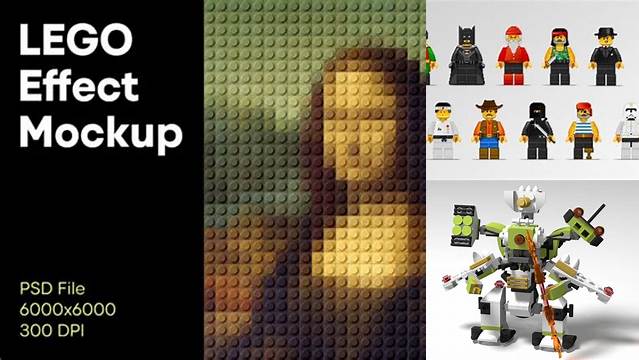 9876+ Lego Mockup High-Quality Editable PSD