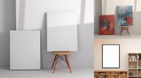 9894+ Wall Canvas Mockup Free Free Graphic Resource