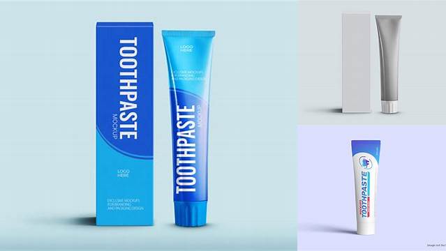 9895+ Toothpaste Box Mockup Free Digital Resource Free Download