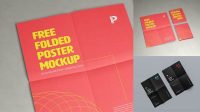 9912+ Folded Poster Mockup Free Graphic Design Resource