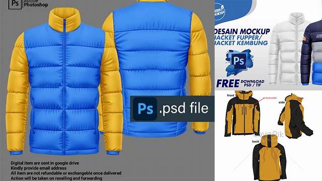 9926+ Mockup Jaket Gunung Editable Photoshop File