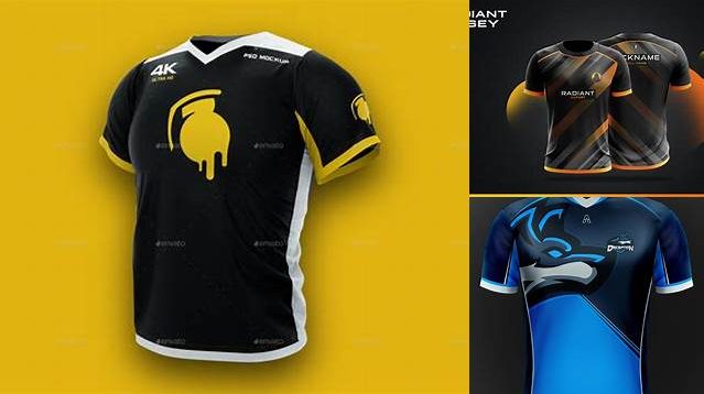 994+ Mockup Jersey Esport Polos Include TIFF