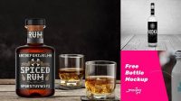 9940+ Rum Bottle Mockup Free Best for Showcase