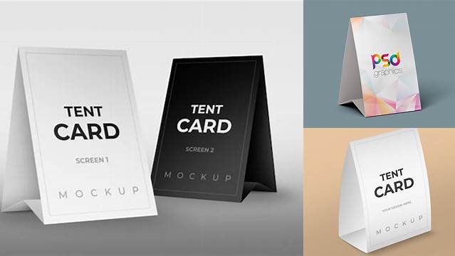 9940+ Tent Card Mockup Digital Download