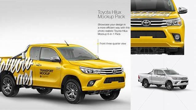 9946+ Toyota Hilux Mockup Free Hight Resolution