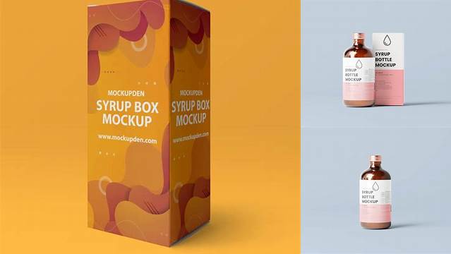 9957+ Syrup Box Mockup Download Now Free PSD Template