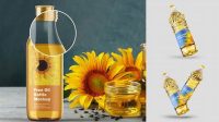 9960+ Sunflower Oil Bottle Mockup Free Digital Download