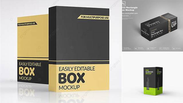 9961+ 3d Box Mockup PSD Free Download