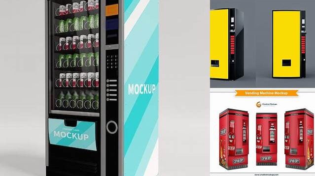 9984+ Vending Machine Mock Up High-Quality PSD