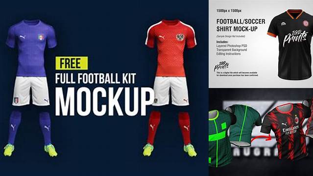 999+ Mockup Camiseta Futbol Free Custom PSD Mockup Template