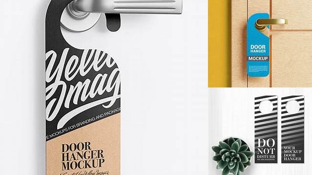 9991+ Door Hanger Mockup High Resolution