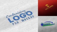 9991+ Fabric Embroidered Logo Mockup Free Download Easy Editable