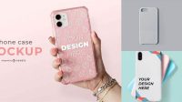 9992+ Clear Phone Case Mockup Free For Free Download