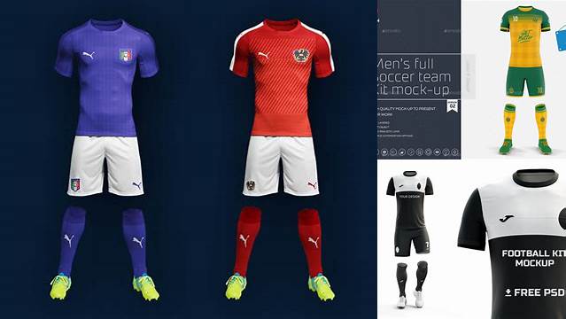 9992+ Nike Football Kit Mockup Free Photoshop Mockup Design