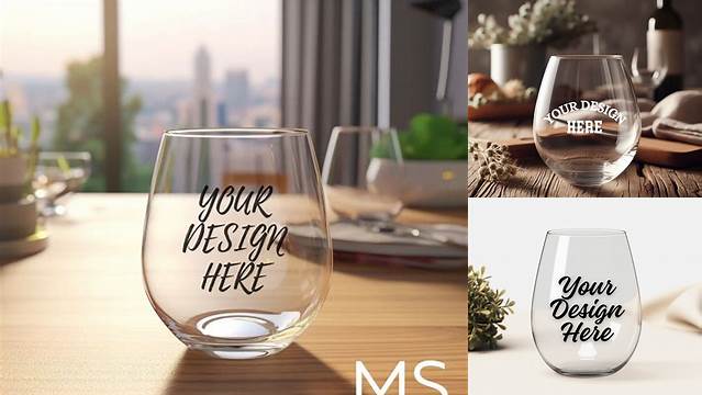 9995+ Stemless Wine Glass Mockup Download Free