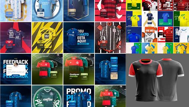 9996+ Template Camisa Futebol Photoshop Digital Download